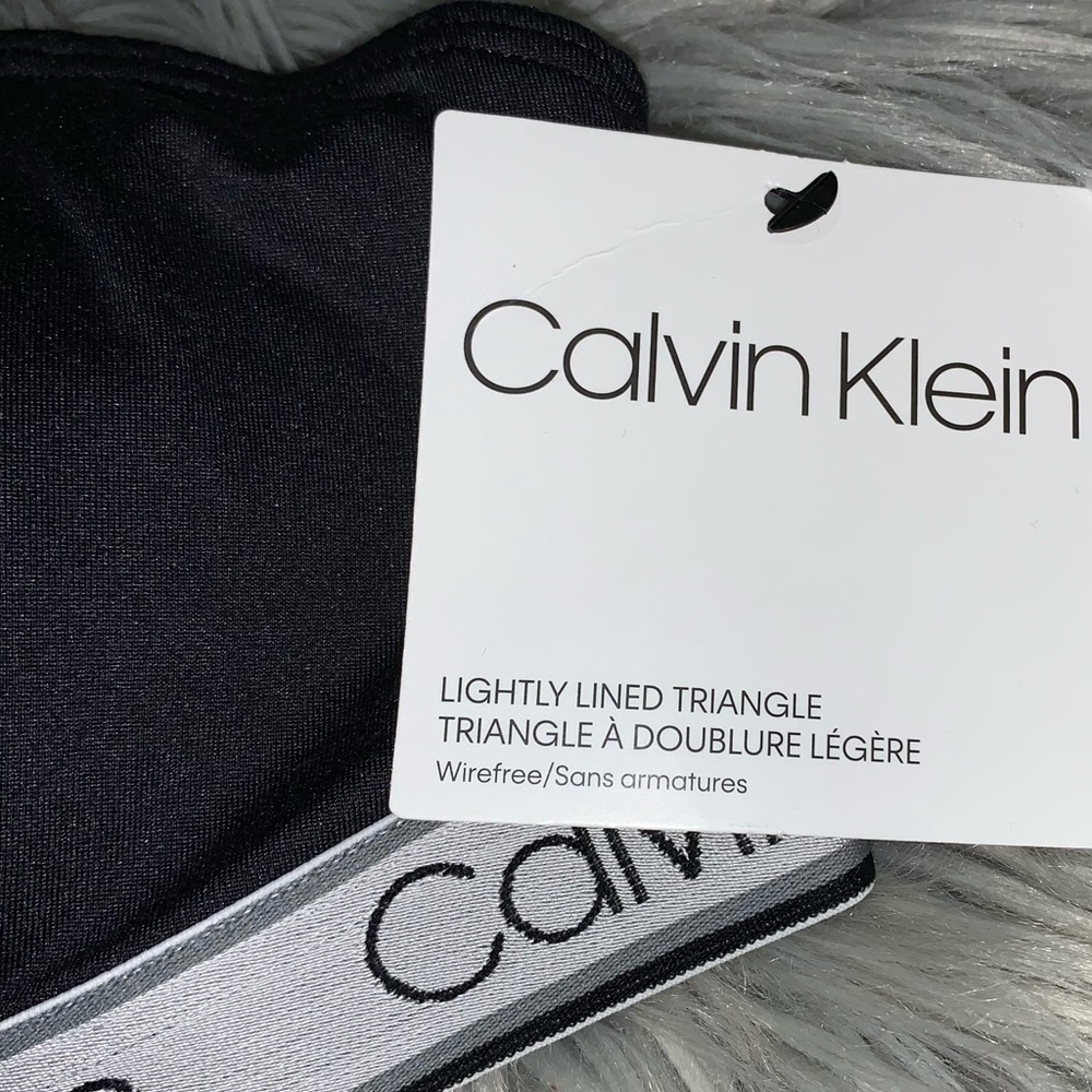 🆕CK Lightly Lined Triangle Bra ~ Wireless - Picture 3 of 4